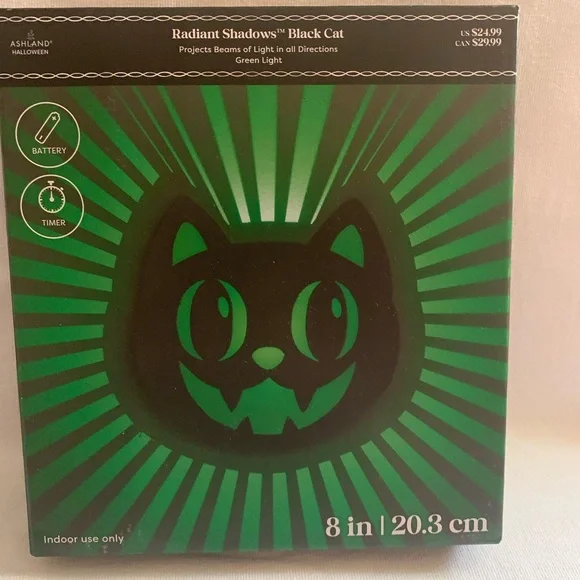 NIB Ashland Halloween Radiant Shadows Black Cat - Picture 2 of 5